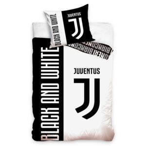 Tip Trade bavlněné povlečení Juventus bílé 70x90, 140x200 cm
