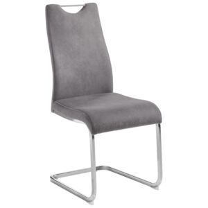 HOUPACÍ ŽIDLE, šedá, barvy chromu Xora - Houpací židle