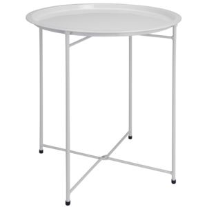Balkonový stolek, skládací, barva bílá, - Ø 46 cm, výška. 52 cm