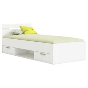 Jednolůžková postel 90 cm Myriam (bíla). Vlastní profesionální přeprava až k Vám domů 808129