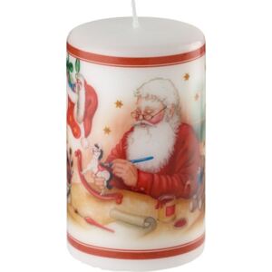Villeroy & Boch Winter Specials svíčka Santa vyrábí hračky, 7 x 12 cm