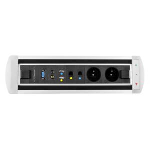 Office pro Elektricky otočný panel BTCZ 012, 2x el.,2x data,video,audio,VGA,USB