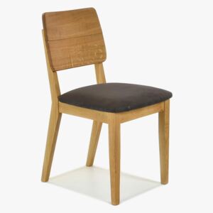Designová jídelní židle dubová, Norman expresso