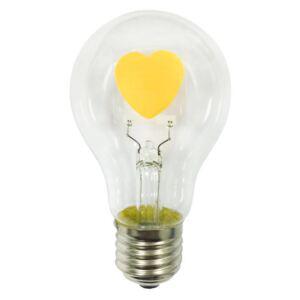 ACA DECOR LED žárovka Filament HEART E27 2W
