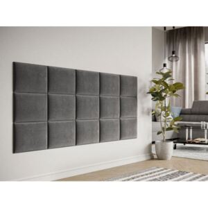 Čalouněné nástěnné panel 40x30 PAG - šedá