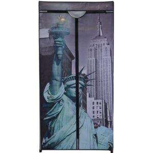 Textilní šatní skříň 75 x 160 x 45 cm, New York