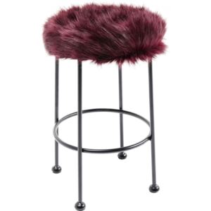 KARE DESIGN Červená stolička Ontario Fur