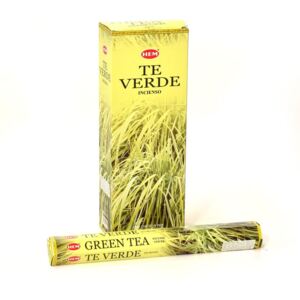 Indické vonné tyčinky Green Tea, HEM, 23cm, 20ks