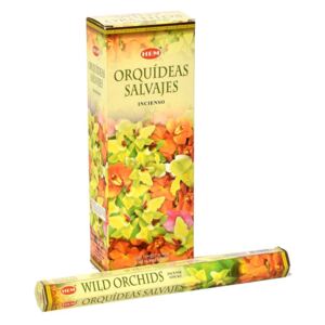 Indické vonné tyčinky Wild Orchids, HEM, 23cm, 20ks