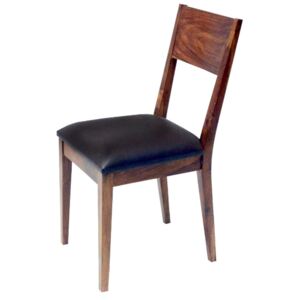 Designová židle Desmond hnědá sheesham