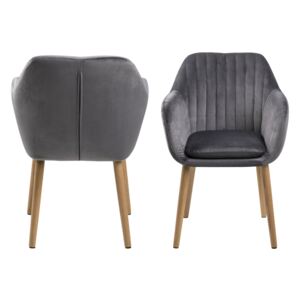 Designové židle Nashira tmavě šedá VIC
