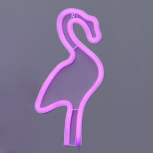 Neonlight Flamingo LED dekorační světlo, časovač