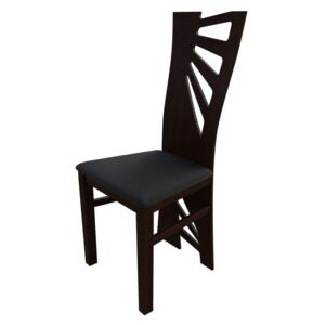 Židle JK56, Barva dřeva: ořech, Potah: ekokůže Soft 011