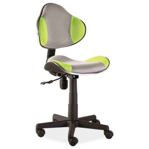 Dětská kancelářská židle kombinace šedá žlutá OF056