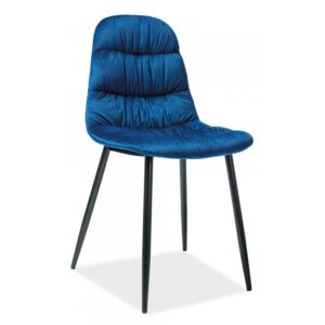 Jídelní židle Vedis Velvet modrá