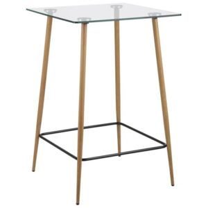 Barový stůl Wanda 70 cm, kov/sklo