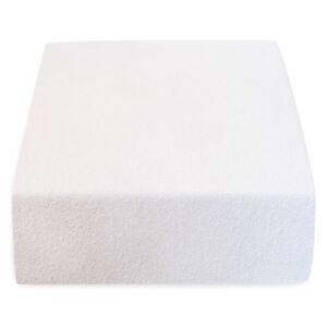 Froté prostěradlo bílé 180x200 cm Gramáž (hustota vlákna): Lux (190 g/m2)