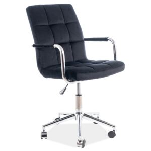 Casarredo Kancelářská židle Q-022 VELVET černá
