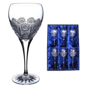 Onte Crystal Bohemia Crystal ručně broušené sklenice na bílé víno 500pk 270 ml 6KS