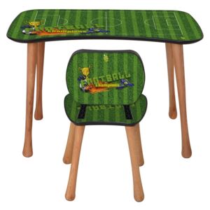 Home Elements Dětský stolek s židličkou, 5-9 let, fotbal