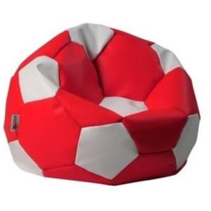 Fotbalový míč malý bag sedí bílá červená