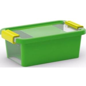 Plastový úložný box KETER Bi Box XS s víkem 3l, zelený