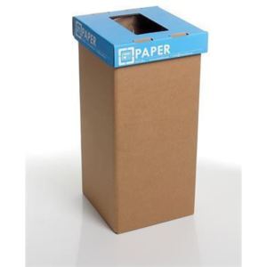 Koš na tříděný odpad "Mini", recyklovaný, anglický popis, modrá, 20 l, RECOBIN