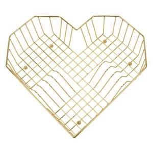 Rohový odkapávač na nádobí ve tvaru srdce Present Time (Barva- zlatá)