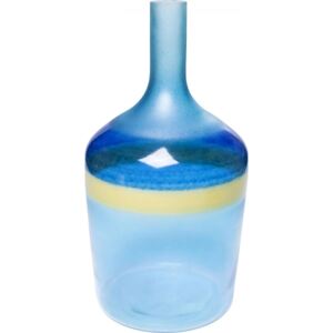KARE DESIGN Modrá skleněná váza Blue River 47cm