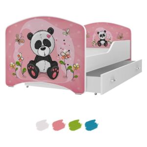 Dětská postel IGOR s motivem PANDA včetně úložného prostoru