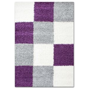 Chlupatý kusový koberec Life Shaggy 1501 fialový Typ: 120x170 cm