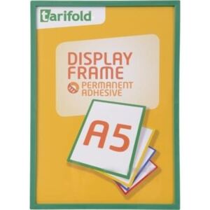Rámeček Display Frame samolepící TARIFOLD A5 zelený