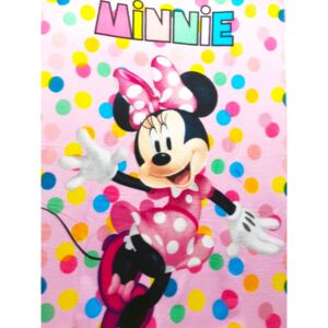 Setino Dětská fleecová deka \"Minnie Mouse - Dance\" - 100 x 140 cm modra