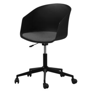Dizajnová kancelárska stolička Natividad, čierna-šedá