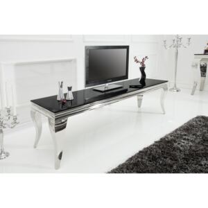TV stolek BARROCK 160 cm – stříbrná, černá