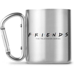 Nerezový hrnek s karabinou Friends|Přátelé: Logo (objem 240 ml)