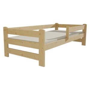 Dětská postel DP 019 80 x 160 cm surové dřevo