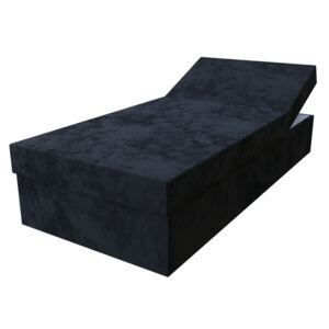 Polohovací postel černá 195x85 cm
