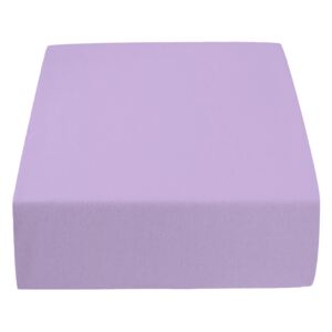 Jersey prostěradlo světle fialové 90x200 cm Gramáž (hustota vlákna): Lux (190 g/m2)