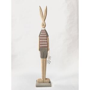 Dřevěný králík kluk /J