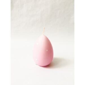 Velikonoční vajíčko svíčka světlejší růžová /J