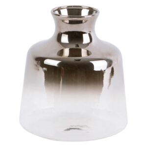 Skleněná malá váza PT LIVING Silver Fade, výška 8,5 cm