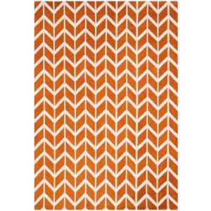 Kusový koberec Fugali Chevron Orange Rozměry: 200x300 cm