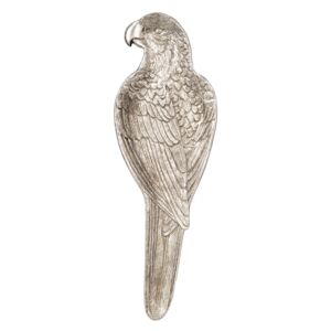 Stříbrná dekorativní miska ve tvaru papouška - 10*32*2 cm