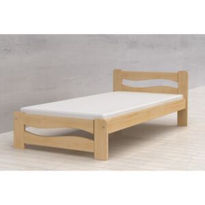 Postel FALCO Rozměry: 80 x 200, Povrchová úprava postele: Bezbarvý lak (borovice)