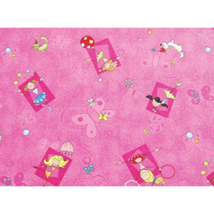 Metrážový koberec Happy / 447 růžová - Rozměr na míru bez obšití