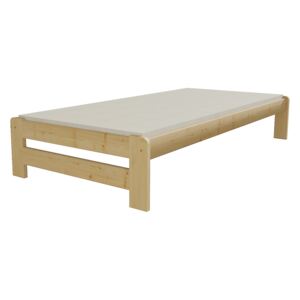 Jednolůžková postel VMK004B 100 x 200 cm surové dřevo
