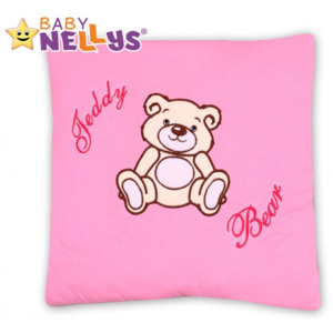 Polštářek 40x40 Teddy Bear - sv. růžový