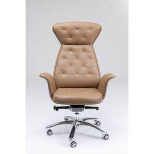 Brady kancelárska stolička hnedá / strieborná