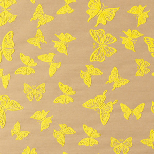 Designový balicí papír s motýlky